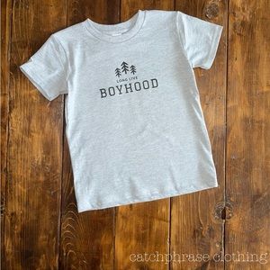 Toddler size t-shirt long live boyhood